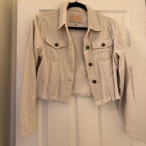 Women's Cream Jacket and Pants Set